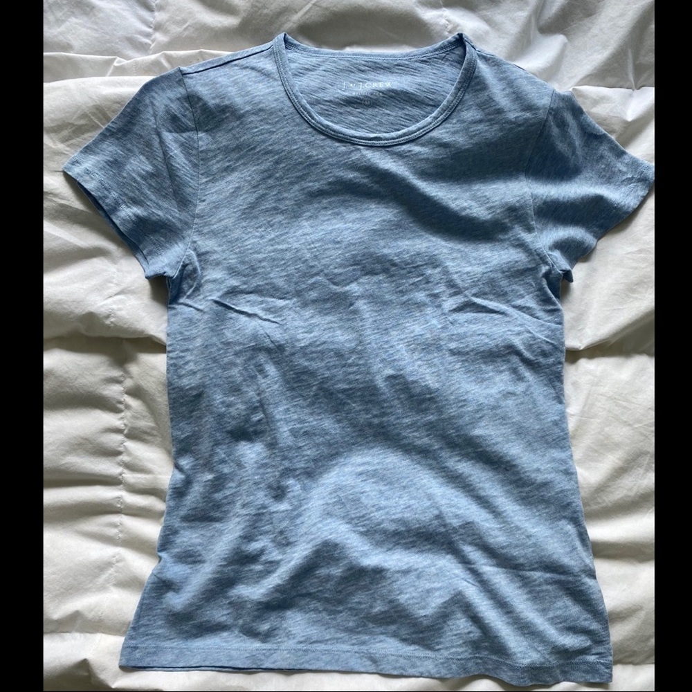 J. Crew Light Blue Studio Tee T-shirt, size M
